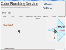 Tablet Screenshot of caboplumbingservice.com